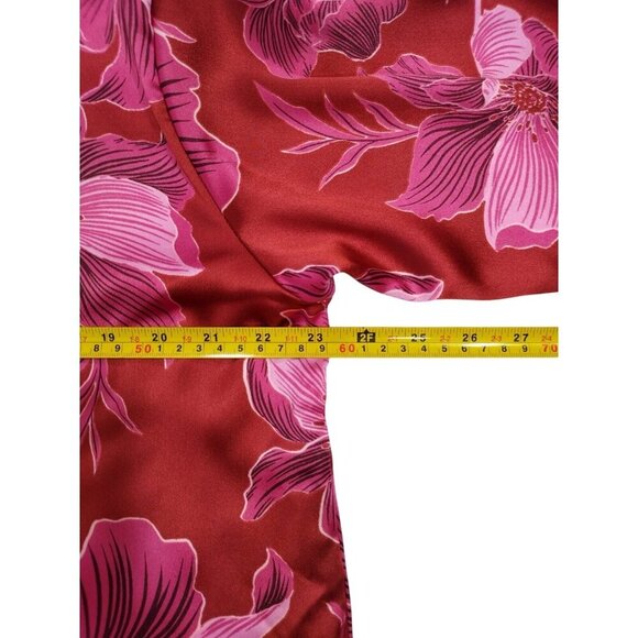 Bailey 44 Womens Red & Pink Floral Long Sleeve Button-Up Shirt. Size L, NWT - Picture 6 of 8